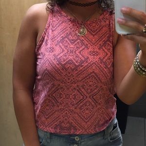 Tribal Print Crop Top